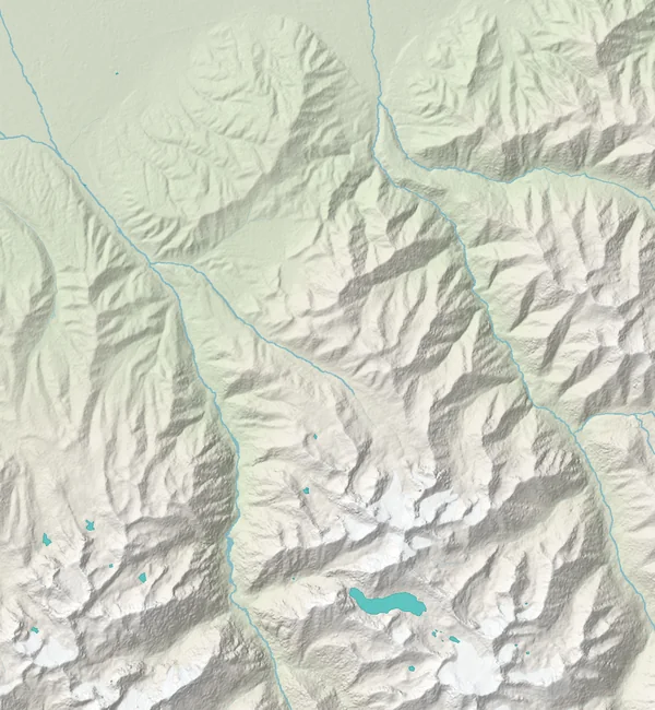 Gelände: Karakol-Schlucht, Ala-Köl-See, Pass, Altyn-Araschan-Tal und Ak-Suu